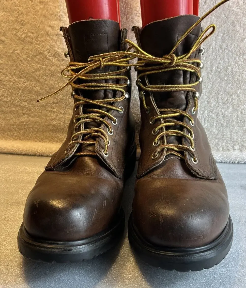 Red Wing Super Sole 2233 Steel Toe Boots Size 11.5 D Brown USA Made